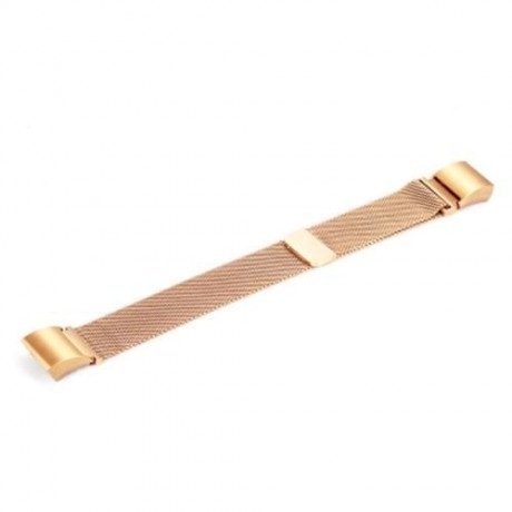 20MM STAINLESS STEEL MESH BAND FOR FITBIT CHARGE2 SMARTBAND (ROSE GOLD)