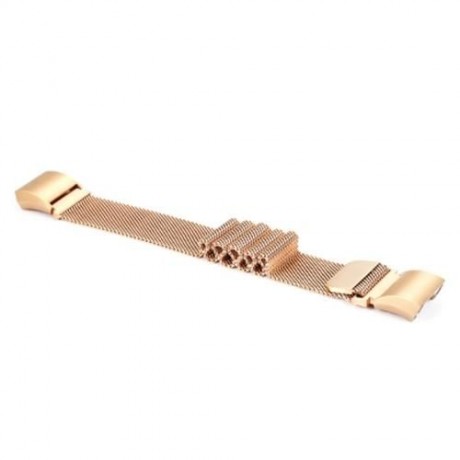 20MM STAINLESS STEEL MESH BAND FOR FITBIT CHARGE2 SMARTBAND (ROSE GOLD)