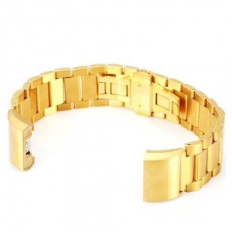 20MM STAINLESS STEEL BAND FOR FITBIT CHARGE2 SMARTBAND (GOLDEN)