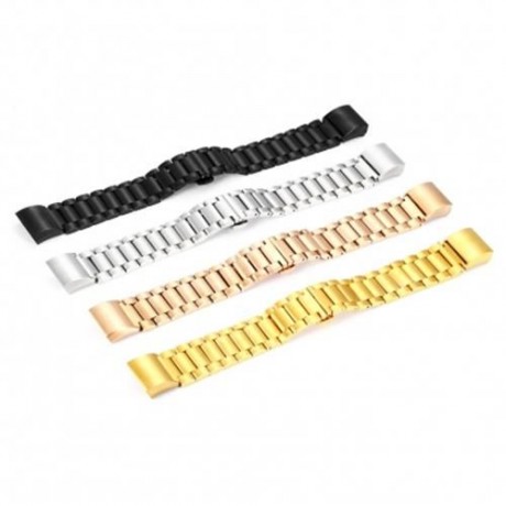 20MM STAINLESS STEEL BAND FOR FITBIT CHARGE2 SMARTBAND (GOLDEN)