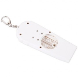 BEER BOTTLE OPENER CAP LAUNCHER SHOOTER WITH KEY RING (WHITE)