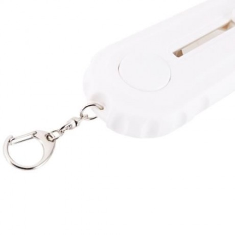 BEER BOTTLE OPENER CAP LAUNCHER SHOOTER WITH KEY RING (WHITE)