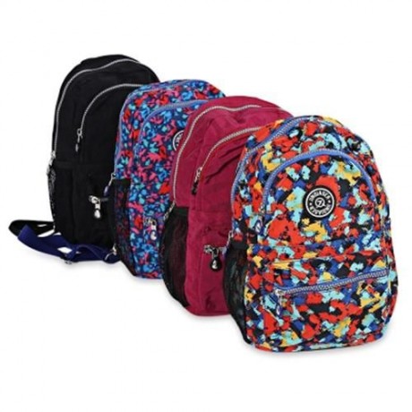 JINQIAOER CASUAL CONVERTIBLE CANVAS BACKPACK FOR WOMEN (COLORFUL)