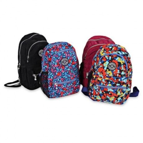 JINQIAOER CASUAL CONVERTIBLE CANVAS BACKPACK FOR WOMEN (COLORFUL)