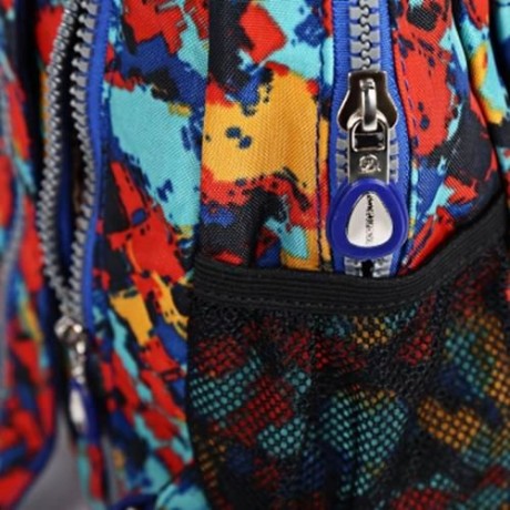 JINQIAOER CASUAL CONVERTIBLE CANVAS BACKPACK FOR WOMEN (COLORFUL)