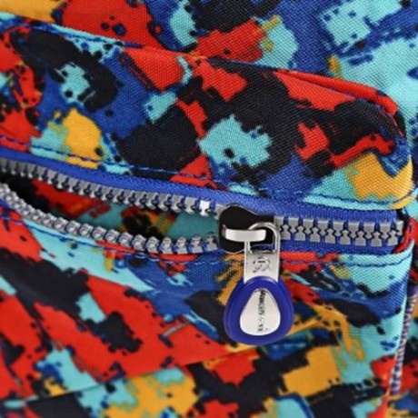 JINQIAOER CASUAL CONVERTIBLE CANVAS BACKPACK FOR WOMEN (COLORFUL)