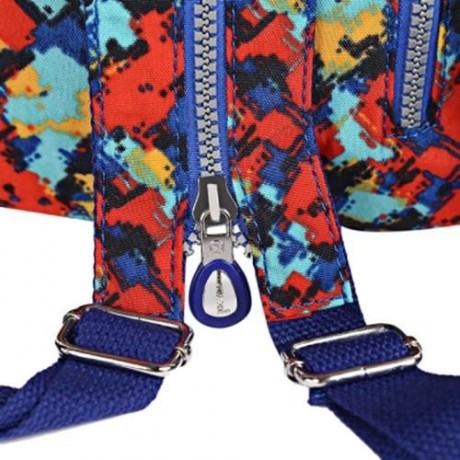 JINQIAOER CASUAL CONVERTIBLE CANVAS BACKPACK FOR WOMEN (COLORFUL)