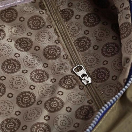 JINQIAOER TRENDY ZIP AROUND PRINTED BACKPACK FOR WOMEN (KHAKI)