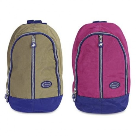 JINQIAOER TRENDY ZIP AROUND PRINTED BACKPACK FOR WOMEN (KHAKI)