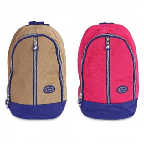 JINQIAOER TRENDY ZIP AROUND PRINTED BACKPACK FOR WOMEN (ROSE MADDER)