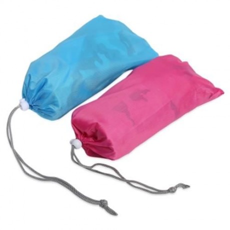 OUTDOOR PORTABLE LIGHTWEIGHT WASH BASIN FOLDING BAG (ROSE RED)