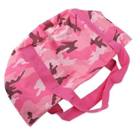 OUTDOOR PORTABLE LIGHTWEIGHT WASH BASIN FOLDING BAG (ROSE RED)