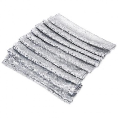 275 X 30CM GLITZ SEQUIN TABLE RUNNER FOR WEDDING PARTY (SILVER)