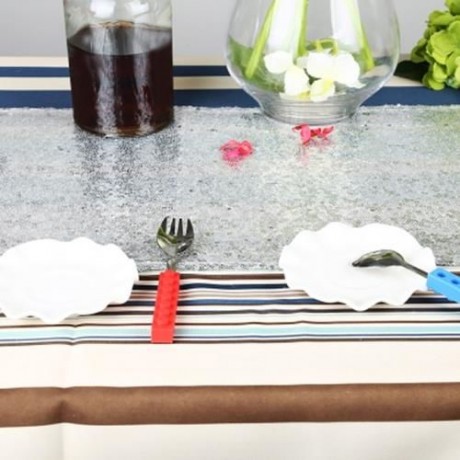 180 X 30CM GLITZ SEQUIN TABLE RUNNER FOR WEDDING PARTY (SILVER)