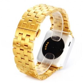 STAINLESS STEEL STRAP FOR IWATCH SERIES 1 / 2 42MM MODEL (GOLDEN)