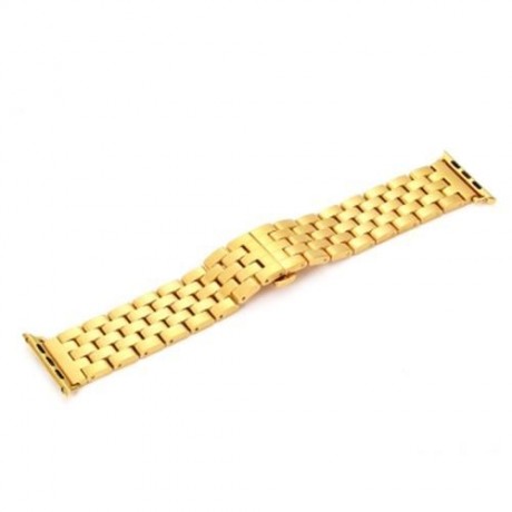 STAINLESS STEEL STRAP FOR IWATCH SERIES 1 / 2 42MM MODEL (GOLDEN)