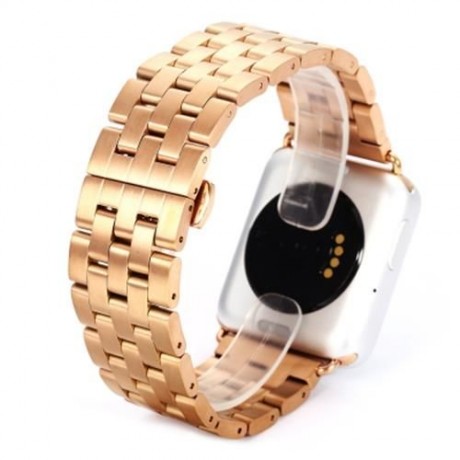 STAINLESS STEEL STRAP FOR IWATCH SERIES 1 / 2 42MM MODEL (ROSE GOLD)