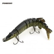 PROBEROS OUTDOOR ARTIFICIAL 9 SECTIONS PIKE FISHING LURE (COLORMIX)