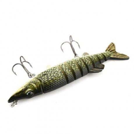 PROBEROS OUTDOOR ARTIFICIAL 9 SECTIONS PIKE FISHING LURE (COLORMIX)