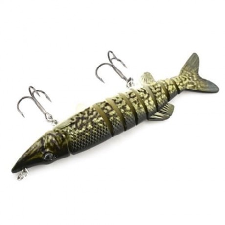 PROBEROS OUTDOOR ARTIFICIAL 9 SECTIONS PIKE FISHING LURE (COLORMIX)