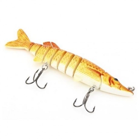 PROBEROS OUTDOOR ARTIFICIAL 9 SECTIONS PIKE FISHING LURE (COLORMIX)