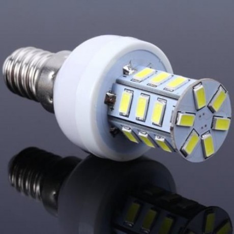 5W E14 SMD 5730 24-LEDS ADJUSTABLE BRIGHTNESS LED CORN BULB (WHITE LIGHT 220V) (COOL WHITE