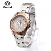 Gucamel BL056 Women Quartz Watch Decorative Sub-dial Luminous Wristwatch (KHAKI)