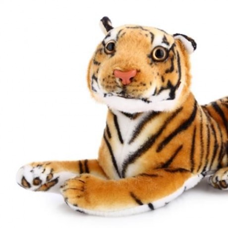 CUTE SIMULATION TIGER DOLL PLUSH TOY GIFT DESK DECOR FOR KIDS (BROWN)