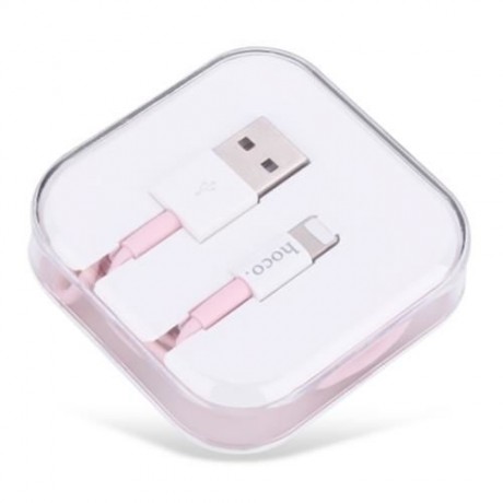 HOCO X8 ORIGINAL SERIES 8 PIN CHARGE DATA TRANSFER CABLE 1M (PINK)