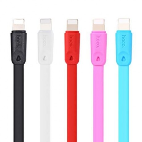 HOCO X9 8 PIN NOODLE CHARGE DATA TRANSFER CABLE 2M (RED)