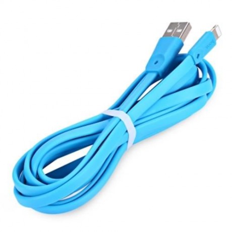 HOCO X9 8 PIN NOODLE CHARGE DATA TRANSFER CABLE 2M (BLUE)