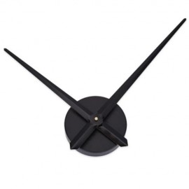 M.SPARKLING HEART SHAPE MIRROR EFFECT STICKER DIY DIGITAL CLOCK (BLACK)