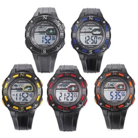 MINGRUI MR - 8581103 KIDS DIGITAL CALENDAR 3ATM WRISTWATCH (BLUE)