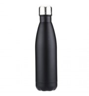 500ML COLA STYLE STAINLESS STEEL CHILDREN ADULTS WATER BOTTLE (BLACK)