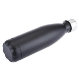 500ML COLA STYLE STAINLESS STEEL CHILDREN ADULTS WATER BOTTLE (BLACK)