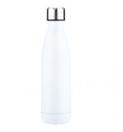 500ML COLA STYLE STAINLESS STEEL CHILDREN ADULTS WATER BOTTLE (WHITE)