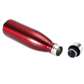 500ML COLA STYLE STAINLESS STEEL CHILDREN ADULTS WATER BOTTLE (RED)