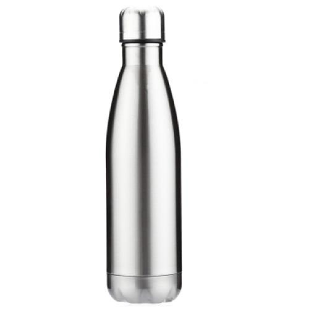 500ML COLA STYLE STAINLESS STEEL CHILDREN ADULTS WATER BOTTLE (SILVER)