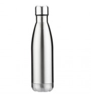 500ML COLA STYLE STAINLESS STEEL CHILDREN ADULTS WATER BOTTLE (SILVER)