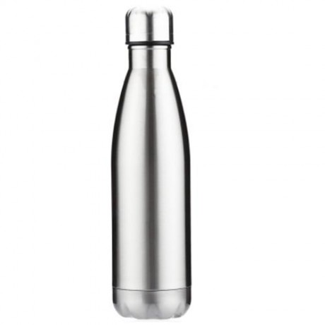 500ML COLA STYLE STAINLESS STEEL CHILDREN ADULTS WATER BOTTLE (SILVER)