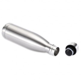 500ML COLA STYLE STAINLESS STEEL CHILDREN ADULTS WATER BOTTLE (SILVER)