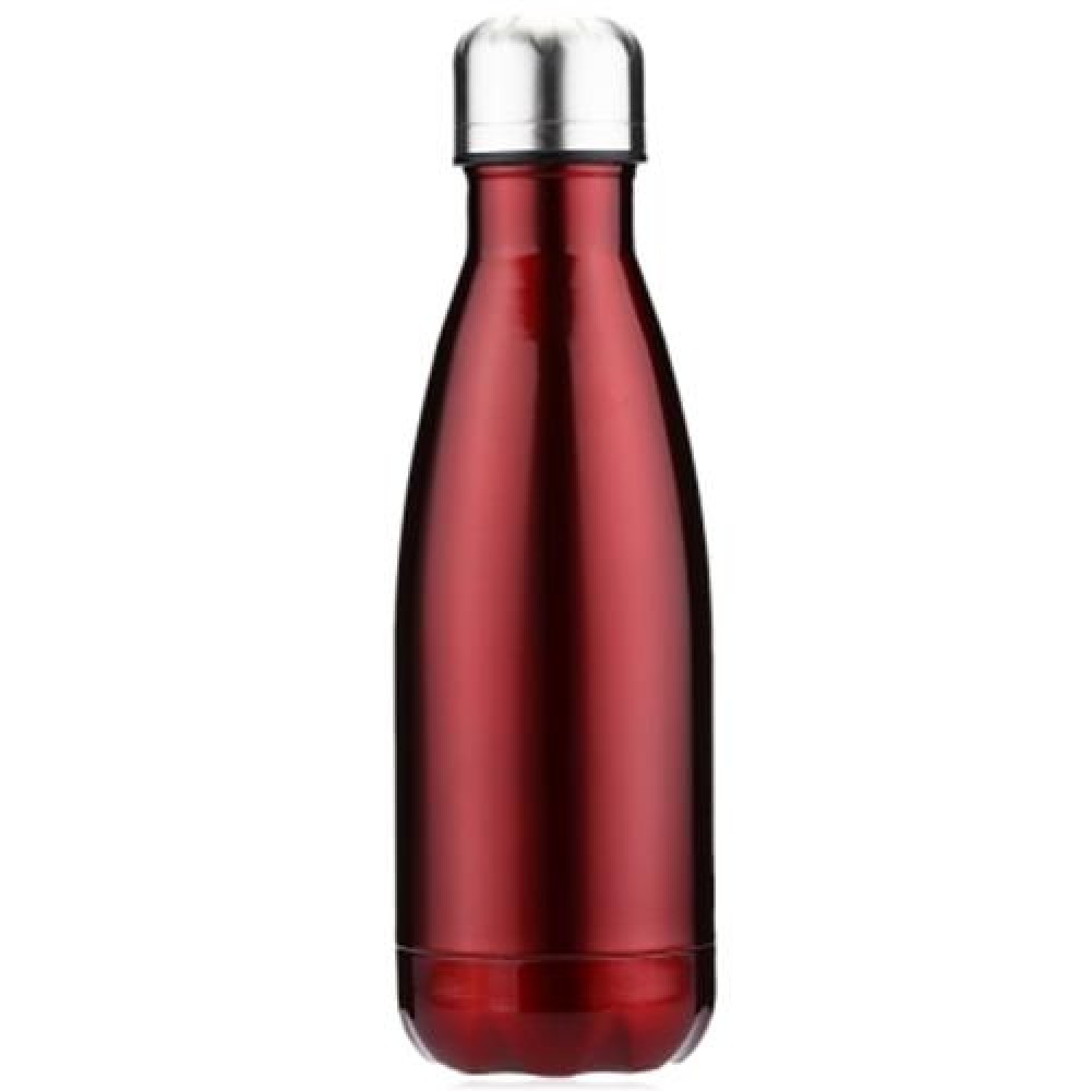 350ML COLA STYLE STAINLESS STEEL DOUBLE WALL WATER BOTTLE (RED)