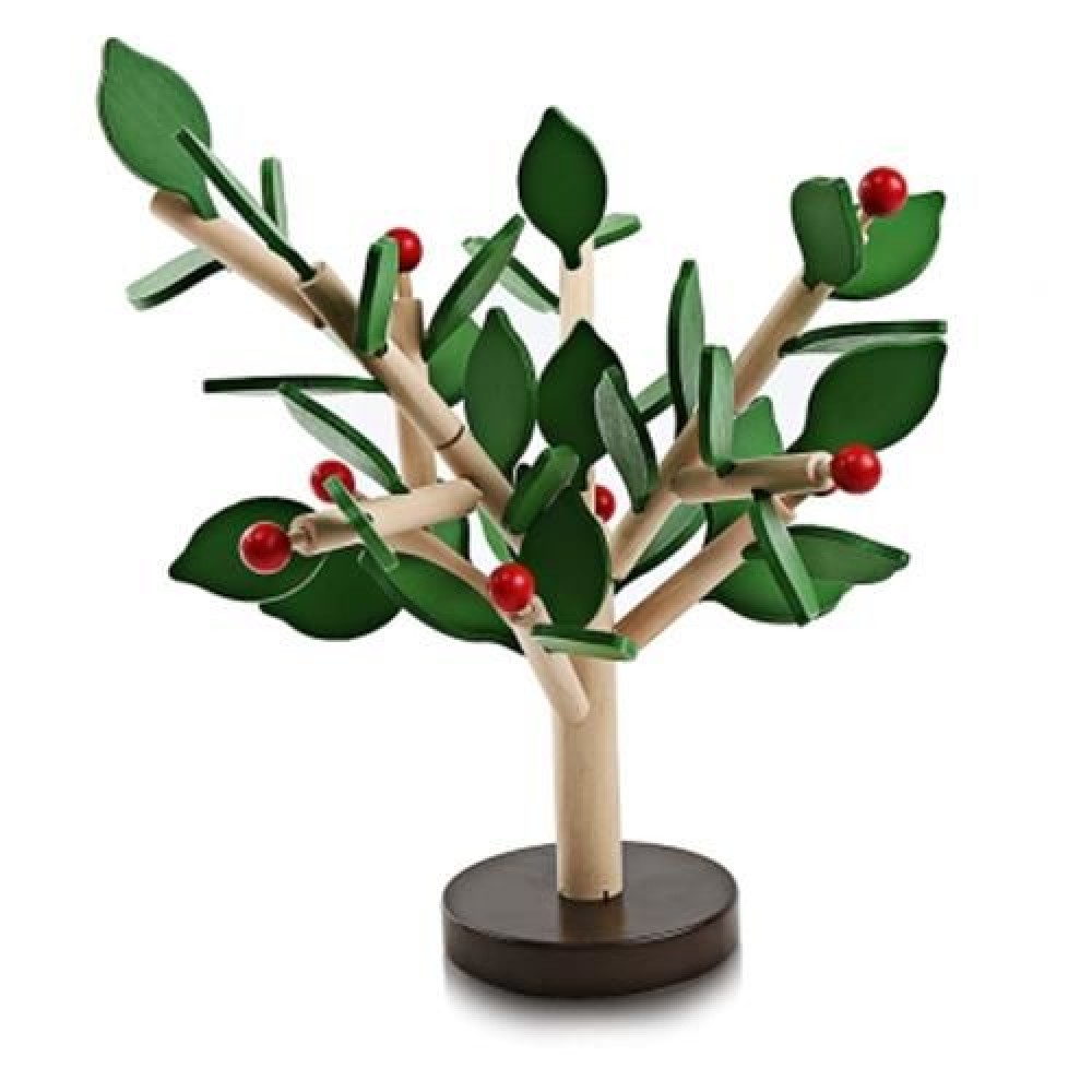 YOULEBI WOODEN WISDOM TREE PUZZLE KIDS EDUCATIONAL TOY (GREEN)