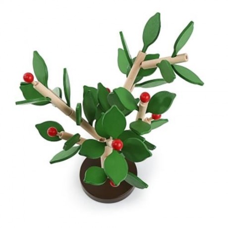 YOULEBI WOODEN WISDOM TREE PUZZLE KIDS EDUCATIONAL TOY (GREEN)