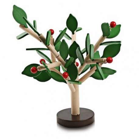 YOULEBI WOODEN WISDOM TREE PUZZLE KIDS EDUCATIONAL TOY (GREEN)
