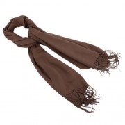 STYLISH PURE COLOR TASSEL DESIGN LADIES WARM SCARF (DARK KHAKI)