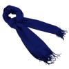 STYLISH PURE COLOR TASSEL DESIGN LADIES WARM SCARF (SAPPHIRE BLUE)
