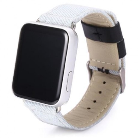 LEATHER STRAP REPLACEMENT BAND FOR IWATCH SERIES 1 / 2 (LIGHT BLUE)