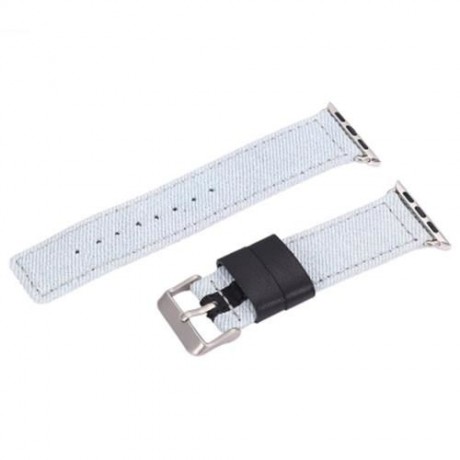 LEATHER STRAP REPLACEMENT BAND FOR IWATCH SERIES 1 / 2 (LIGHT BLUE)