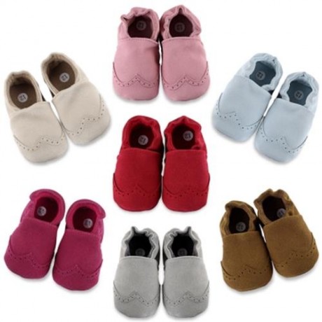 BUUF JRU BRIEF STYLE SOFT SOLE SOLID SLIPPERS FOR BABIES (BLUE)